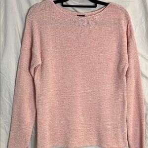 Eileen Fisher Vintage Tape Yarn Sweater Cotton/Nylon Size Large